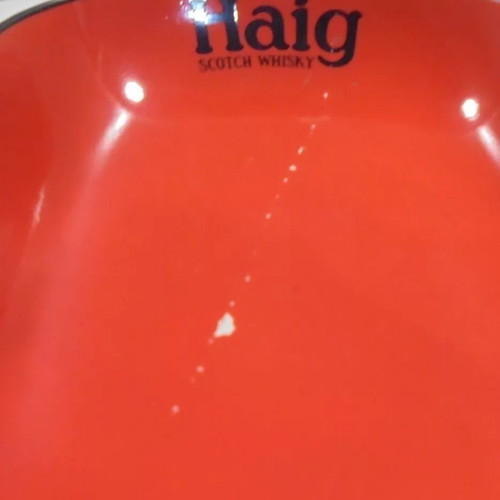 Haig Scotch Whisky old promotional ceramic ashtray used