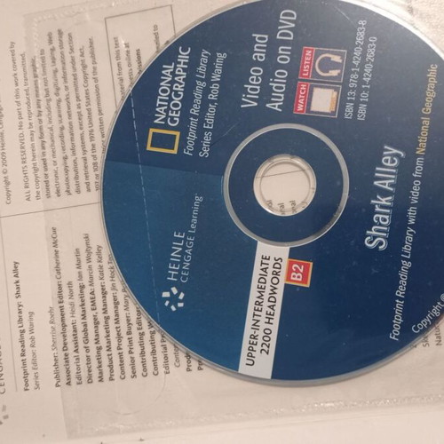 National Geographic Shark Alley English Learning Book like new with CD