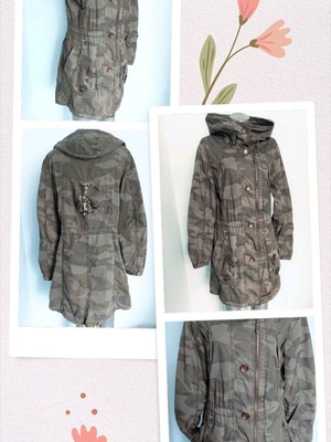 Γυναικείο παρκά Betty Barclay με κουκούλα και πέτρες σαν καινούργιο