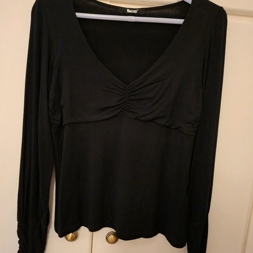 Women's black blouse like new, Small/Medium