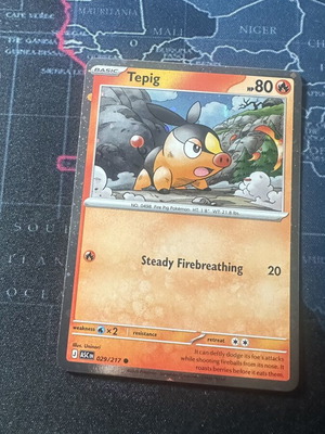 Tepig Ascended Heroes 029 Cosmos Holo card new
