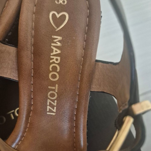 Marco Tozzi sandals platform size 38 like new, black