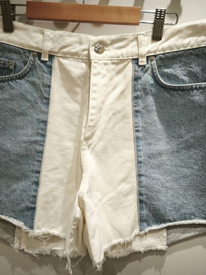 No Thinkin Women's Shorts New, Size 42, White Turquoise