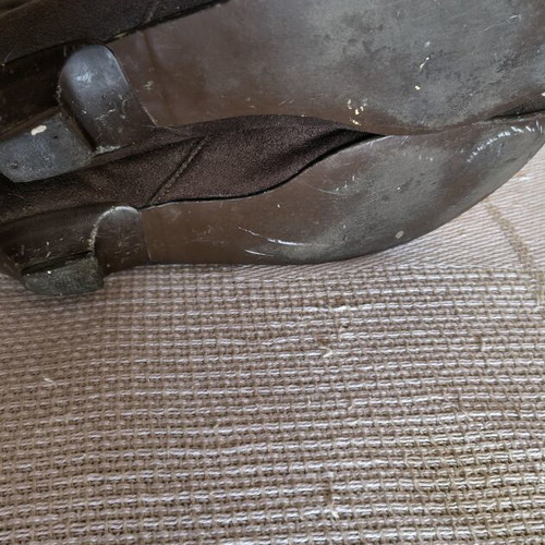 Fitted boots used, size 37, brown