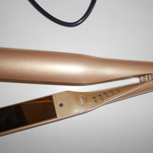 Hair straightener and curler 2 in 1 OEM YIX-105 used with ceramic titanium plate