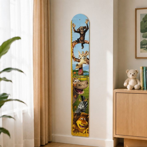 Wooden wall height chart Madagascar design new