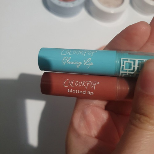 ColourPop makeup set 14 items lightly used, green palette repaired
