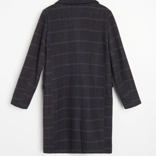 Sinsay checked coat XL grey with blue new