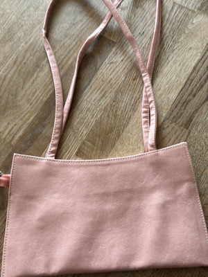 Pink evening bag like new shoulder