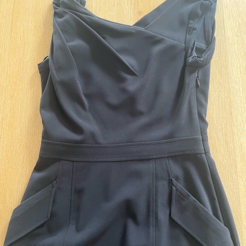 BCBG midi black dress used