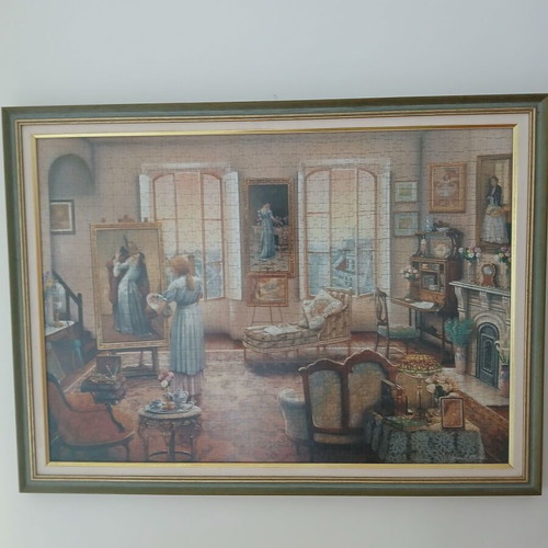 John O'Brien puzzle in frame like new