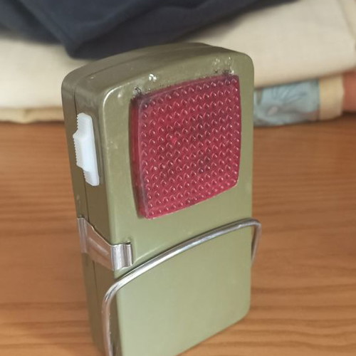 Retro flashlight used from the 80s