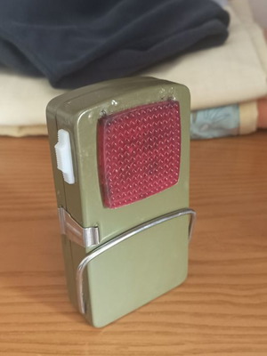 Retro flashlight used from the 80s