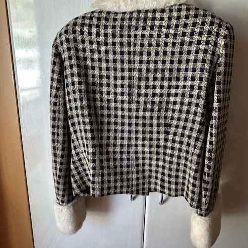 Jacket with wool fur like new, size 50