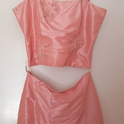 Wedding baptism set XL like new, taffeta corset blouse