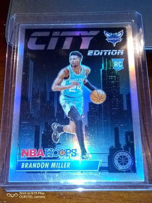 Карта Brandon Miller 2023-24 Panini Premium Stock City Edition silver prizm като нова