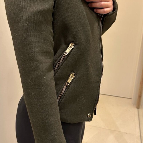 Zara olive jacket used, size XS