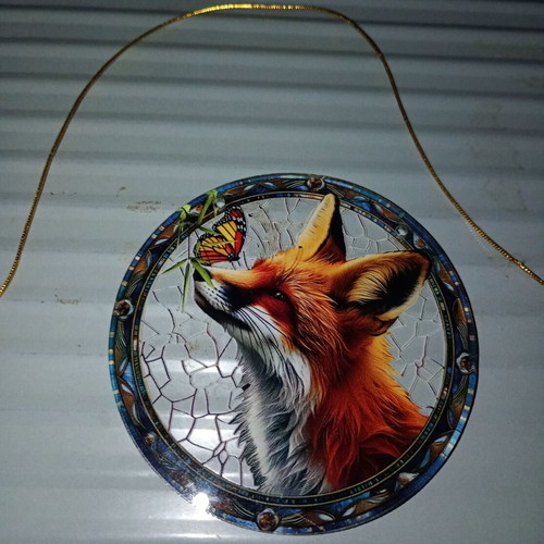 Fashionable Fox Sun Catcher new, double-sided design