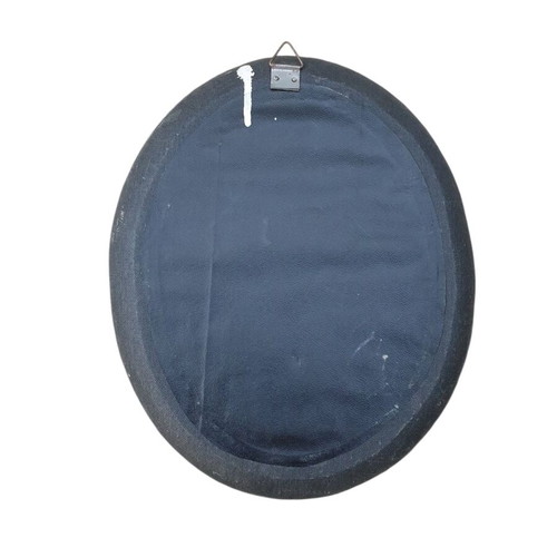 Vintage oval embroidered frame used with glass