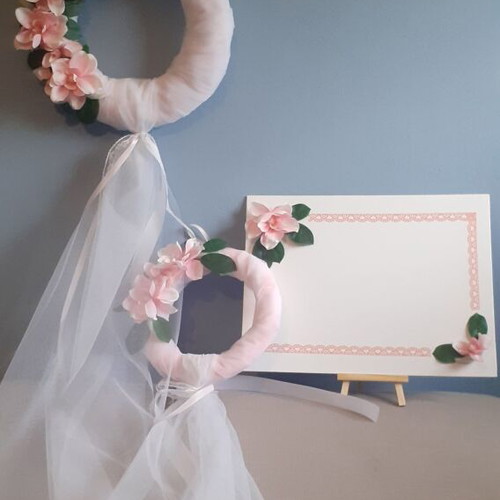 Wedding and Baptism Decoration Set new, handmade with tulle roll
