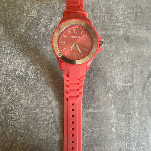 Time2U wristwatch used, red, waterproof