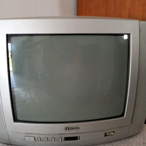 Vintage 14-inch Funai TV used, functional