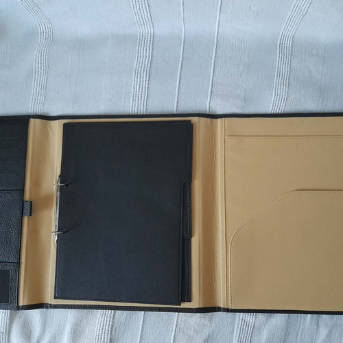 Leather A4 Organizer Marfin Private Bank Bensons new