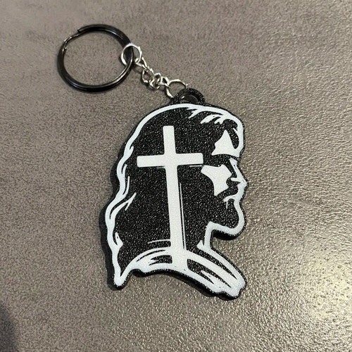 Jesus Keychain with Cross new