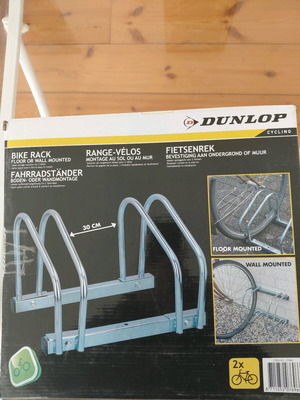 Bike stand 2-position new, floor or wall mounted