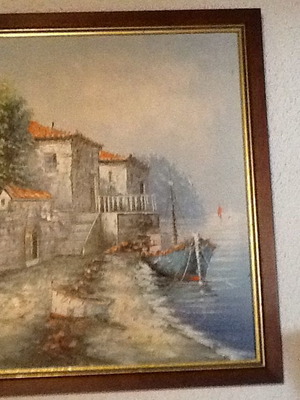 Oil painting like new, size 0.70x0.50 m