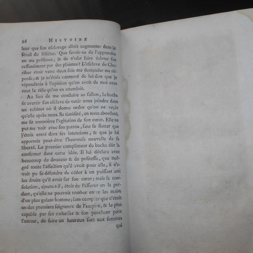 Histoire d'une Grecque book used, 18th century novel with engravings