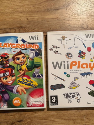 Wii Play & EA Playground Nintendo Wii used