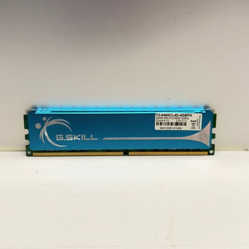 G.Skill 4GB Kit DDR2 800MHz PC2-6400 CL4 Blue Heatspreader like new