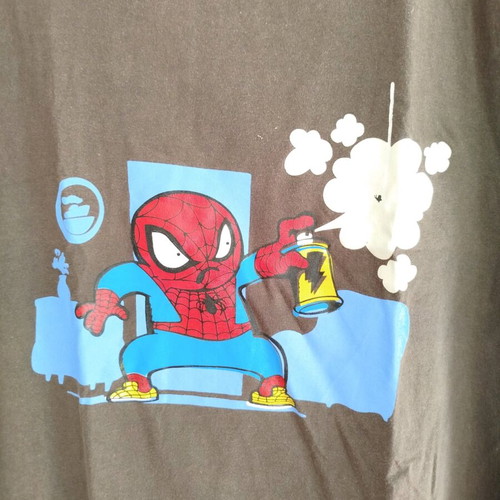 Spiderman t-shirt men's used brown size L