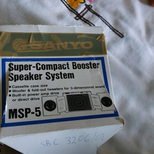 Sanyo MSP_5 Compact Booster Speaker System like new