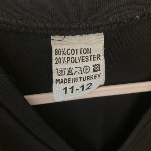 Children's sleeveless shirt used, black, size 140-146 cm