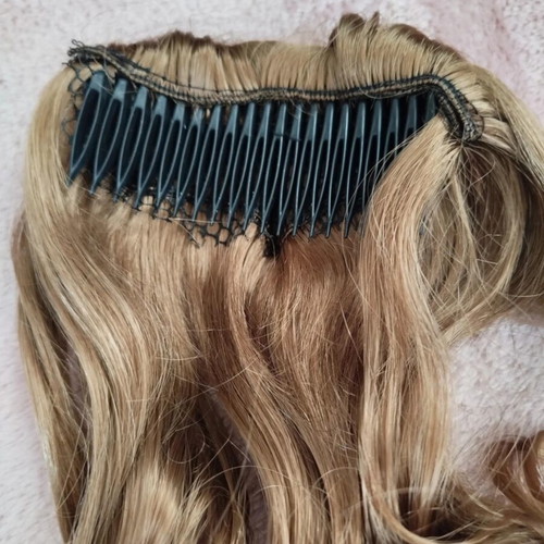 Hair extension ponytail with curls and comb new