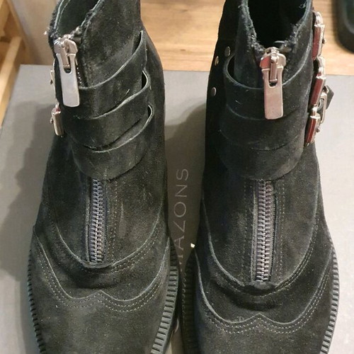 Glamazons black ankle boots like new, size 37