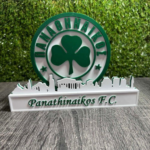 3D Printed Panathinaikos Decorative 20cm made to order