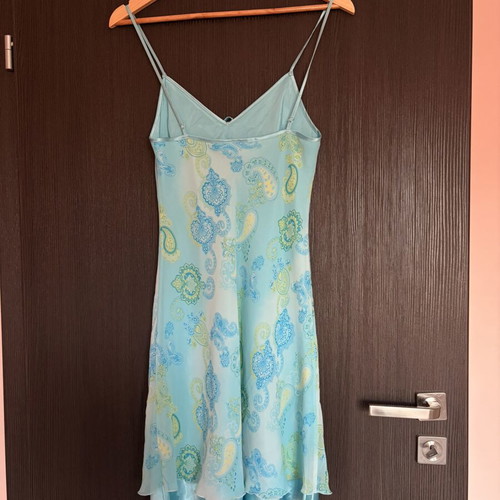 Fairycore satin blue dress Y2K vintage