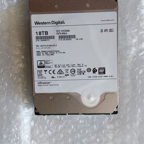 Western Digital 18TB hard drive