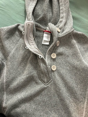 The North Face hoodie με κουκούλα γκρι μεταχειρισμένο μέγεθος M