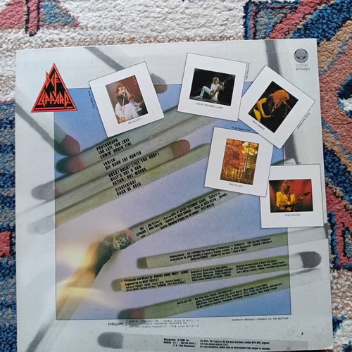 Def Leppard Pyromania vinyl like new, rock