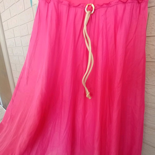 Y2K women's summer dress pink like new, elastic