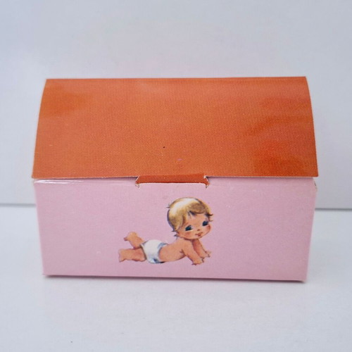 Gift boxes for baptism 35 pieces pink with baby and butterfly design new