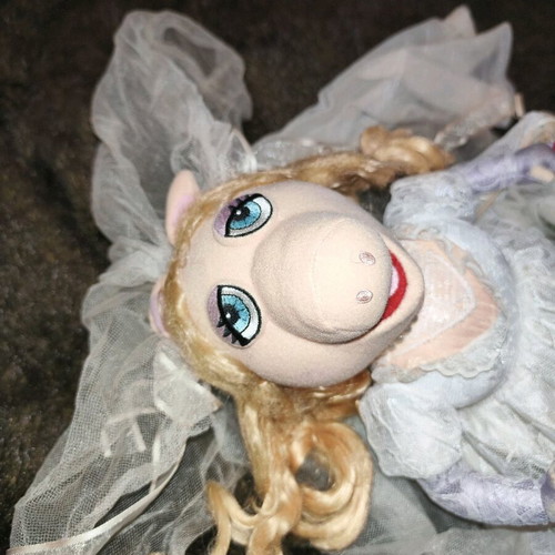 Miss Piggy Bride Plush like new from Muppets Show 38 cm