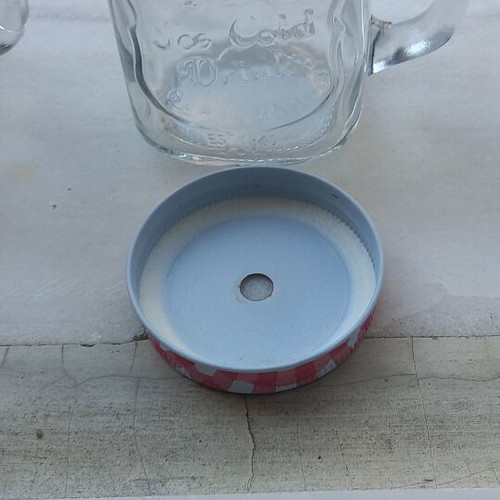 Glass jars with screw lids, set of 2