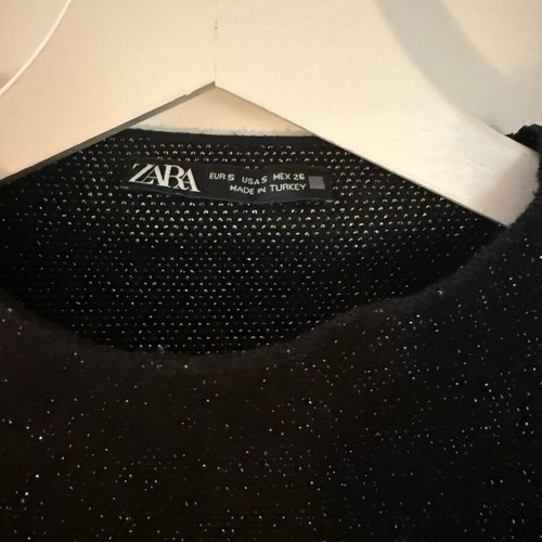 Zara black mini dress size S like new