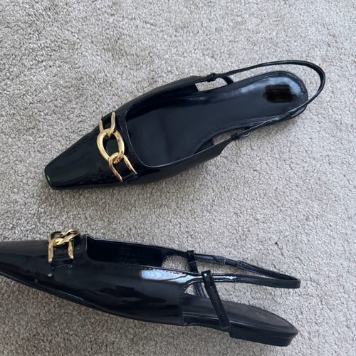 H&M Slingbacks black new women's shoes size 40
