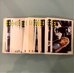 Batman 50 διαφορετικά χαρτάκια από το αλμπουμ Μπατμαν εταιρείας Λάμπης 1989